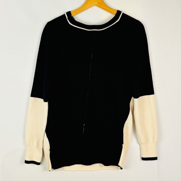 Rag & Bone Womens Merino Wool Colorblock Sweater Sz S Soft Cozy Preppy Classic - Picture 5 of 13